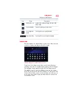 Предварительный просмотр 49 страницы Toshiba AT100 Series User Manual