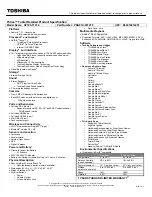 Preview for 1 page of Toshiba AT105-T1016 Brochure