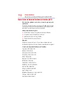 Предварительный просмотр 110 страницы Toshiba AT1S5 (Spanish) Manual Del Usuario