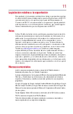 Preview for 11 page of Toshiba AT270-SP026M (Spanish) Manual Del Usuario