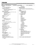 Preview for 1 page of Toshiba AT305-SP0261GM Specifications