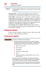 Preview for 30 page of Toshiba AT305SE-SP0160S (Spanish) Manual Del Usuario