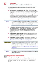 Preview for 82 page of Toshiba AT305SE-SP0160S (Spanish) Manual Del Usuario