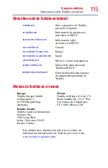 Preview for 115 page of Toshiba AT305SE-SP0160S (Spanish) Manual Del Usuario