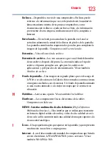 Preview for 123 page of Toshiba AT305SE-SP0160S (Spanish) Manual Del Usuario