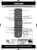 Preview for 1 page of Toshiba AV55*D Series Quick Setup Manual