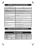 Preview for 19 page of Toshiba AW-1170SM Owner'S Manual