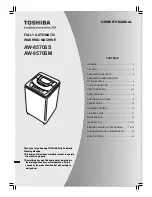 Предварительный просмотр 1 страницы Toshiba AW-8570SM Owner'S Manual