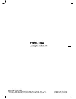 Preview for 36 page of Toshiba aw-dc series Owner'S Manual