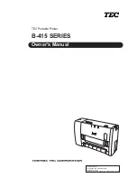 Toshiba B-415 Owner'S Manual предпросмотр
