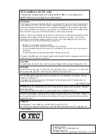 Предварительный просмотр 2 страницы Toshiba B-415 Owner'S Manual