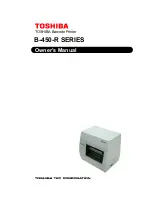 Toshiba B-450-R SERIES Owner'S Manual preview