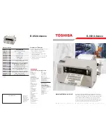 Toshiba B-852 Advance Specification Sheet preview