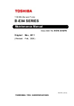 Toshiba B-EX4 SERIES Maintenance Manual предпросмотр