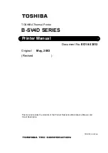 Toshiba B-SV4D Series Manual preview