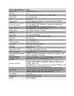 Preview for 1 page of Toshiba B10 Specifications