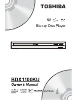Preview for 1 page of Toshiba BDX1100 Owner'S Manual