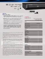 Preview for 2 page of Toshiba BDX1100 Specifications