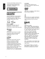 Предварительный просмотр 4 страницы Toshiba BDX1200KE Owner'S Manual