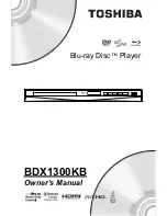 Toshiba BDX1300KB Owner'S Manual preview