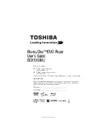 Toshiba BDX1300KU User Manual предпросмотр