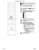 Preview for 34 page of Toshiba BDX2000 - 1080p Blu-ray Disc Player Owner'S Manual