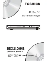 Preview for 1 page of Toshiba BDX2100 Owner'S Manual