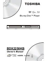 Предварительный просмотр 1 страницы Toshiba BDX2250KB Owner'S Manual