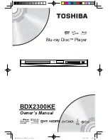 Toshiba BDX2300KE Owner'S Manual предпросмотр