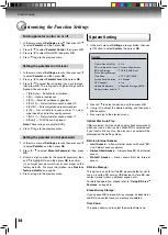 Предварительный просмотр 34 страницы Toshiba BDX2500 Owner'S Manual