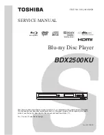 Toshiba BDX2500KU Service Manual preview