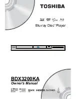 Toshiba BDX3200KA Owner'S Manual preview