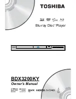 Toshiba BDX3200KY Owner'S Manual preview