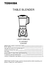 Preview for 1 page of Toshiba BL-60PHNMY User Manual