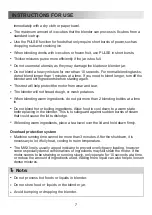 Preview for 8 page of Toshiba BL-60PHNMY User Manual