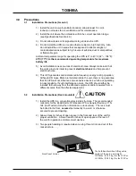 Preview for 11 page of Toshiba Black Gold TB Series Operation Manual