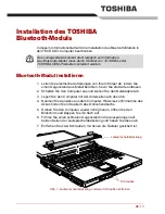 Preview for 15 page of Toshiba Bluetooth Module Installation Manual