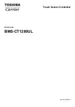 Toshiba BMS-CT1280UL Manual предпросмотр