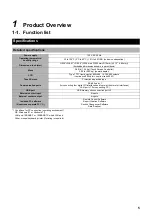 Preview for 5 page of Toshiba BMS-CT1280UL Manual