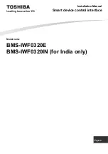 Preview for 1 page of Toshiba BMS-IWF0320E Installation Manual