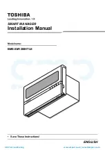 Предварительный просмотр 1 страницы Toshiba BMS-SM1280HTLE Installation Manual