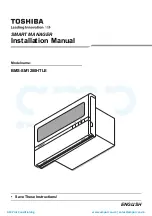 Preview for 1 page of Toshiba BMS-SM1280HTLE Installation Manual