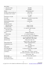 Preview for 19 page of Toshiba BU SERIES Specifications