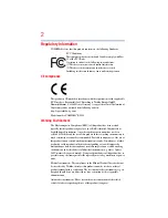 Preview for 2 page of Toshiba BW10 - S User Manual