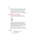 Preview for 4 page of Toshiba BW10 - S User Manual