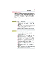 Preview for 7 page of Toshiba BW10 - S User Manual
