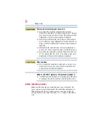 Preview for 8 page of Toshiba BW10 - S User Manual
