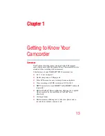 Preview for 13 page of Toshiba BW10 - S User Manual