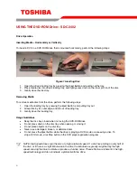 Preview for 6 page of Toshiba C2402 - SD - DVD-ROM Drive User Manual