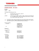 Preview for 9 page of Toshiba C2402 - SD - DVD-ROM Drive User Manual